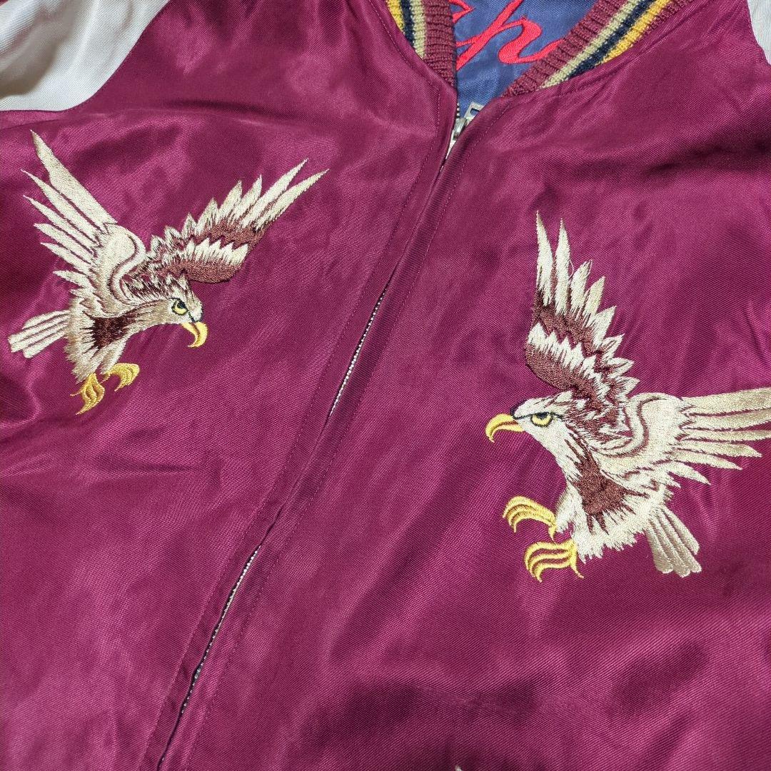 TAILOR TOYO テーラー東洋 虎 鷹 刺繍 リバーシブル スカジャン L