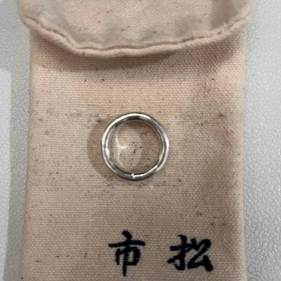 市松 シルバーリング10号