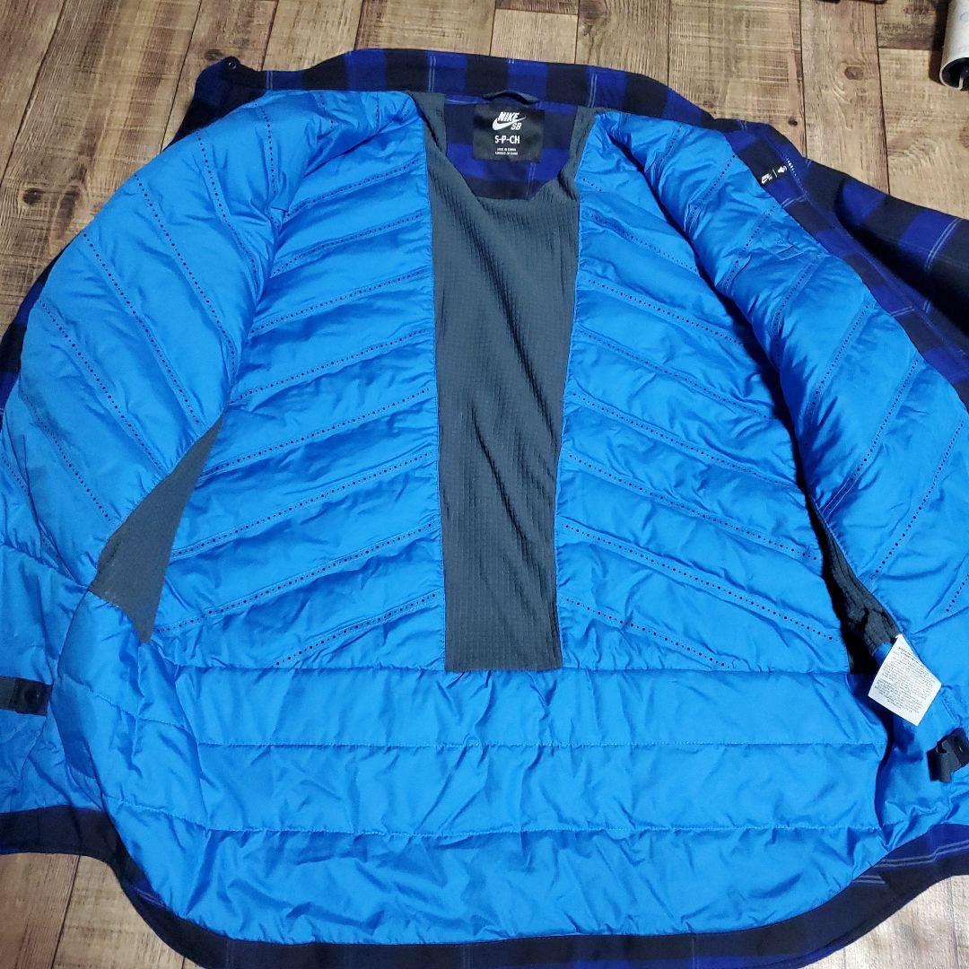 NIKE SB 青黒チェックウェア　NIKE　BOARDING