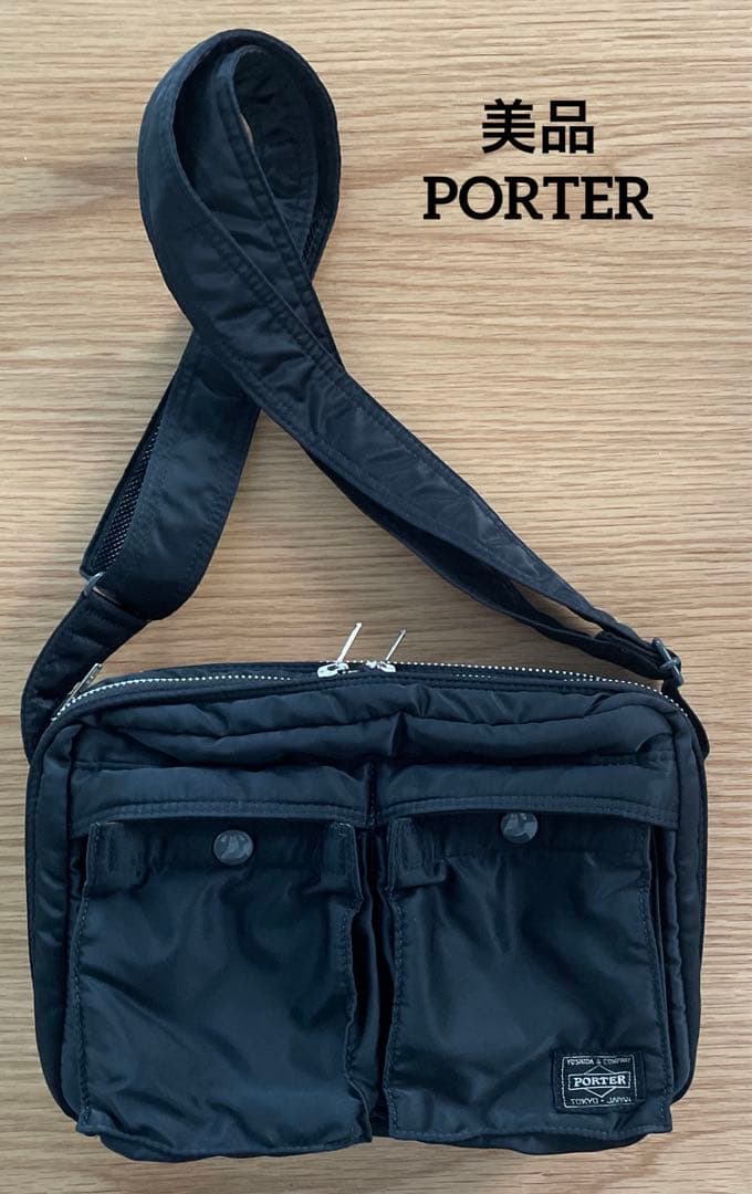 美品　PORTER ポーター　タンカー　ショルダーバッグ 黒