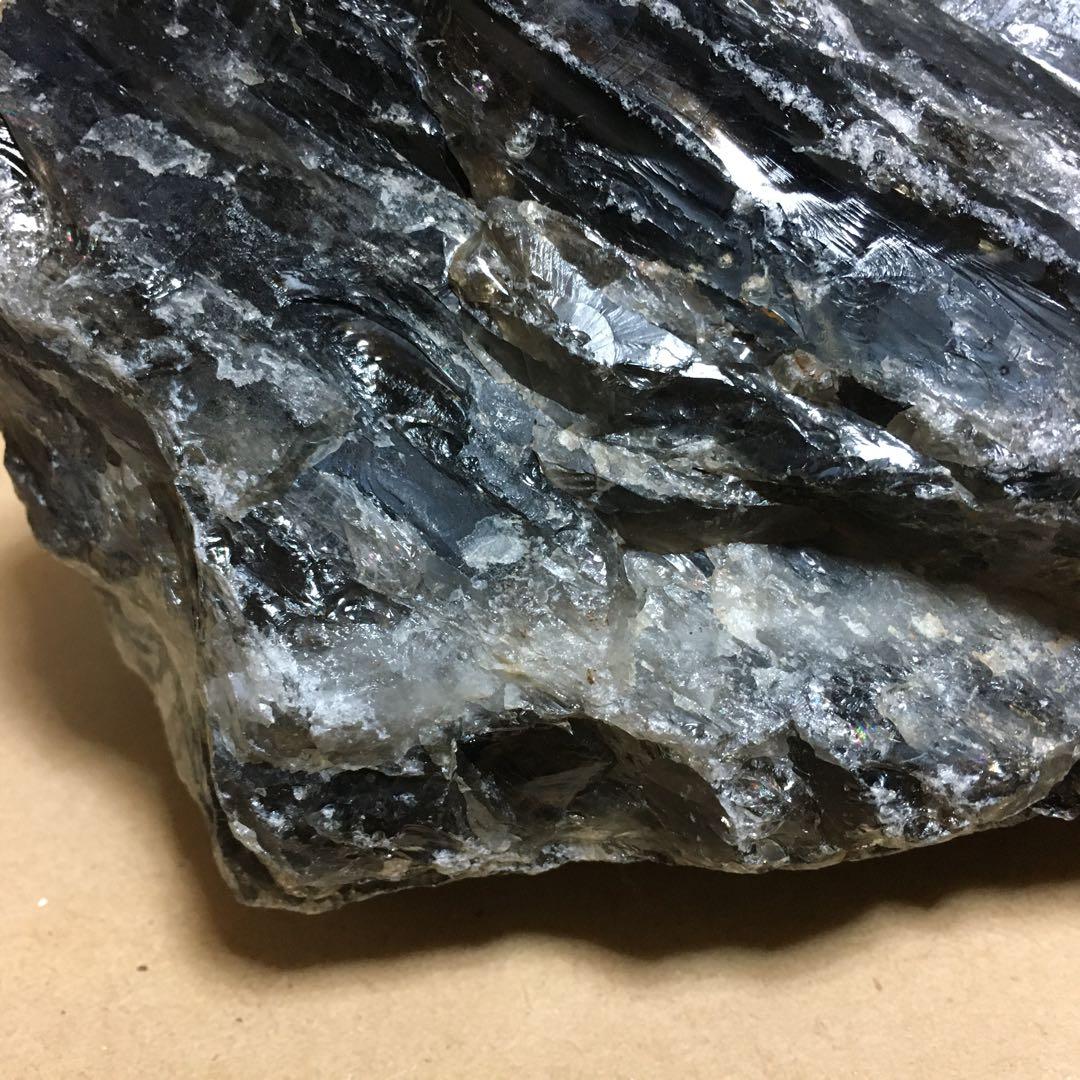 モリオン 純天然 黒水晶 原石　約3.9Kg