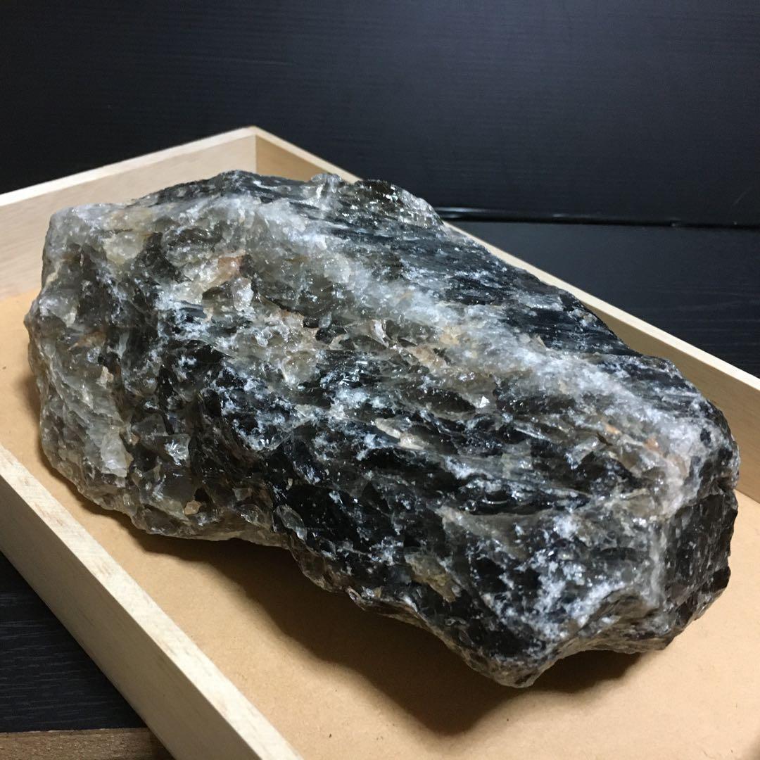モリオン 純天然 黒水晶 原石　約3.9Kg