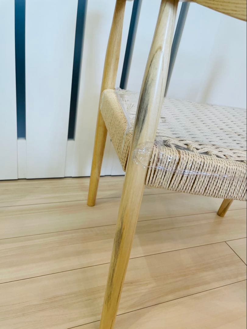 送料込み　ペーパーコードチェア　美品