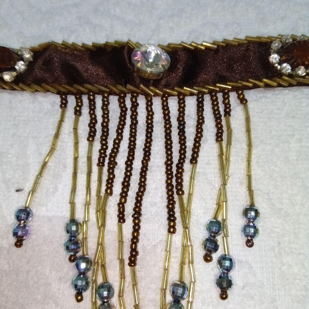 ベリーダンス　衣装　4点セット（ブラ・スカート・アーム・チョーカー）