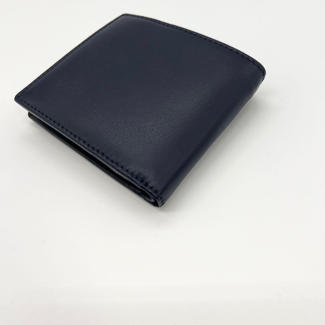 新品未使用✨DIESEL　二つ折り財布　レザー　ネイビー　Dロゴ　現行　正規品