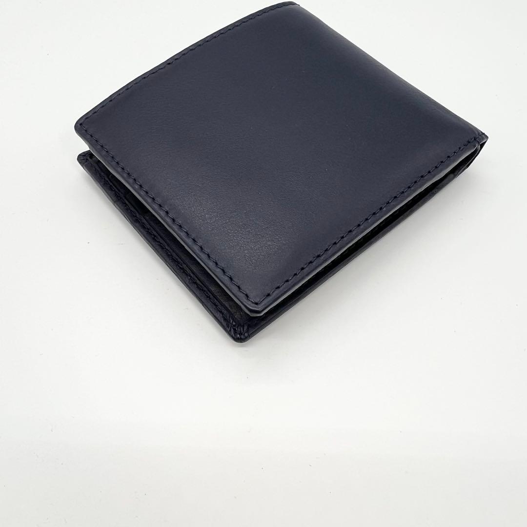 新品未使用✨DIESEL　二つ折り財布　レザー　ネイビー　Dロゴ　現行　正規品