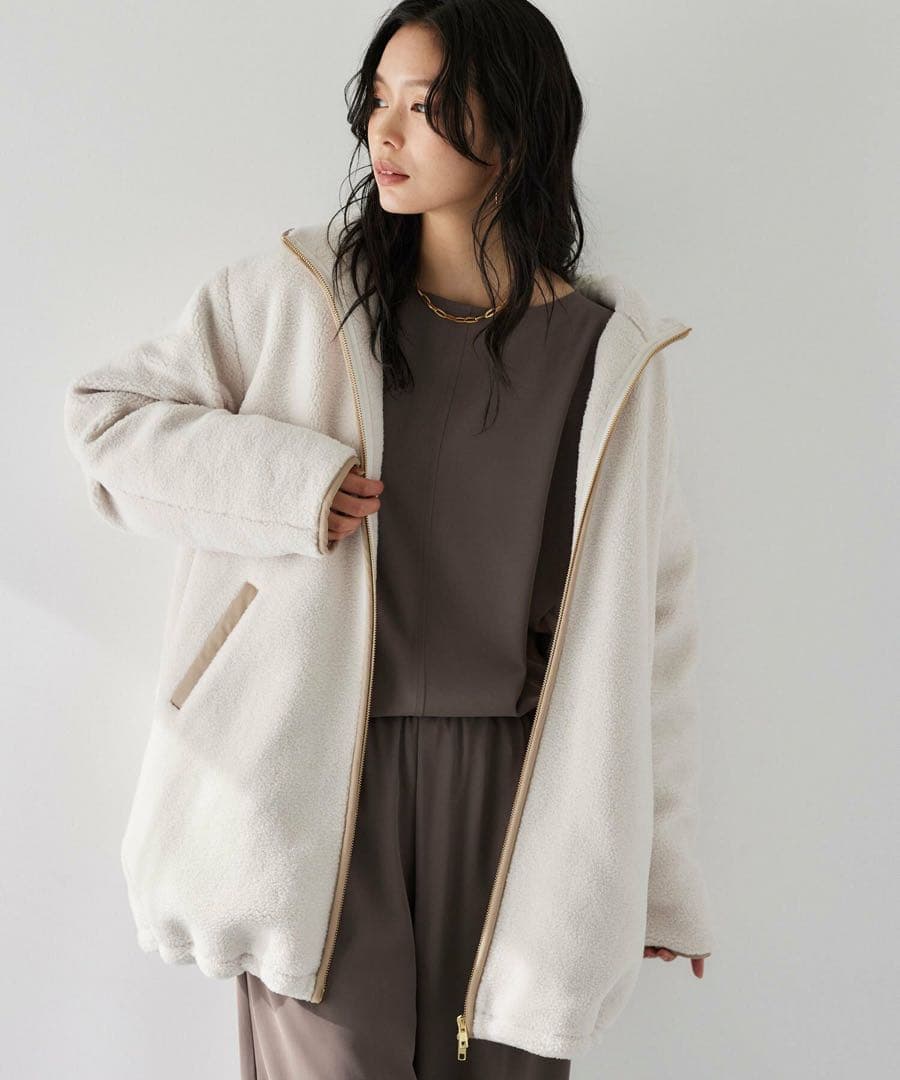 【新品タグ付き】BARNYARDSTORM ボアフーディーコート