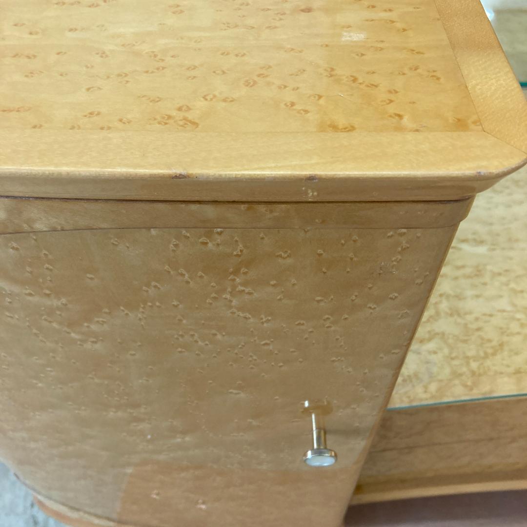 バーズアイメープル　ドレッサー　三面鏡　鏡台　高級