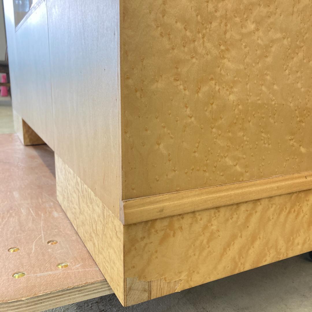 バーズアイメープル　ドレッサー　三面鏡　鏡台　高級