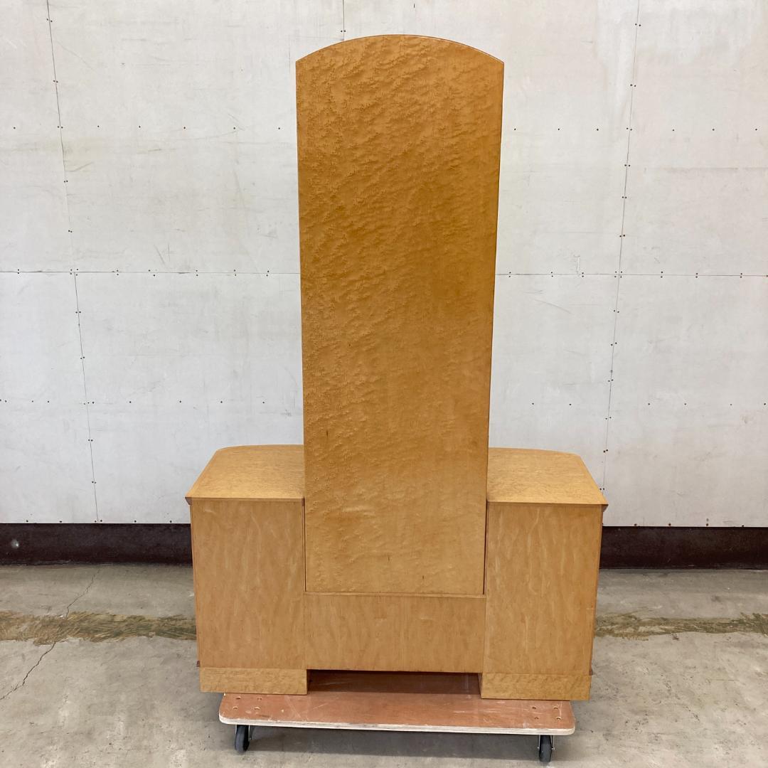 バーズアイメープル　ドレッサー　三面鏡　鏡台　高級