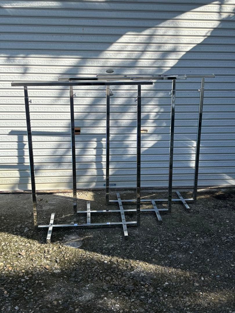 業務用ハンガーラック　3個セット　ハンガーラック　金属製　引き取り限定　大阪府