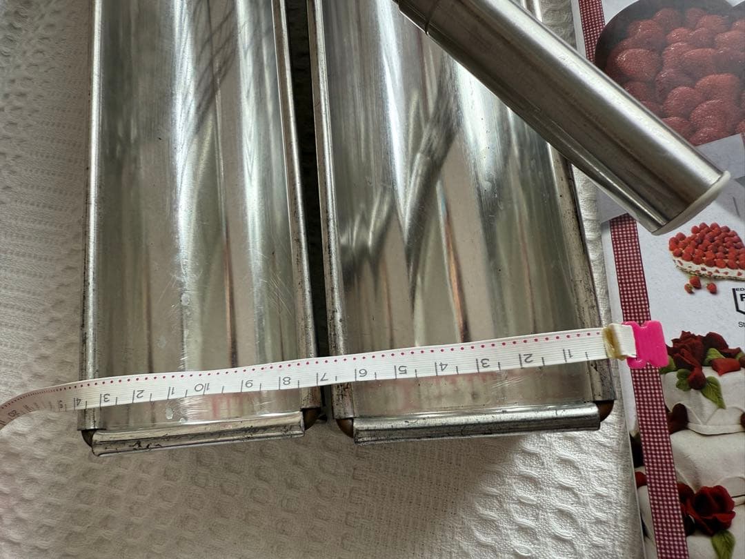 プロ使用　ステンレス製洋菓子　とよ型2個セットと泡立て器