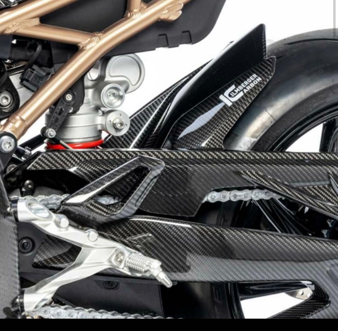 イルムバーガー S1000RR カーボンリアハガーアッパーチェーンガード付