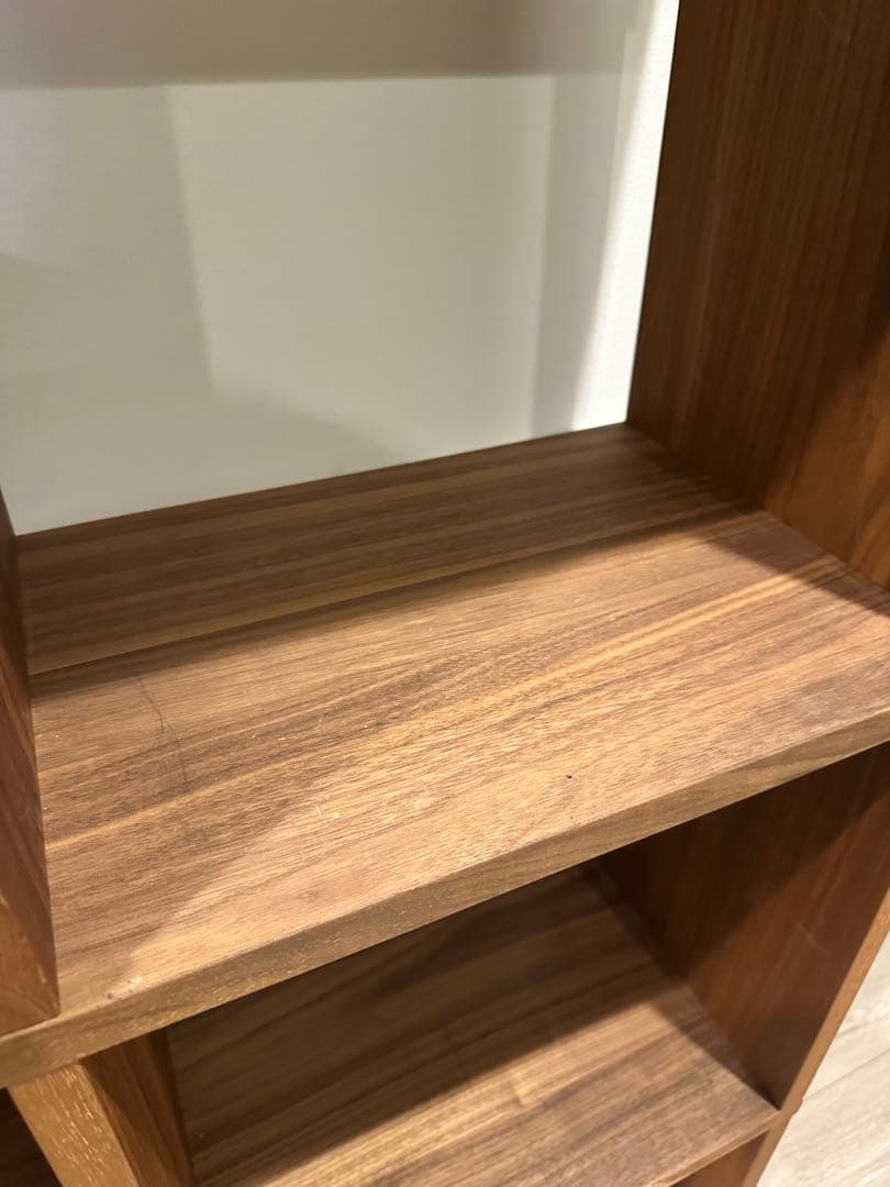 無印良品　スタッキングシェルフ　5段×3列＋追加棚　ウォールナット