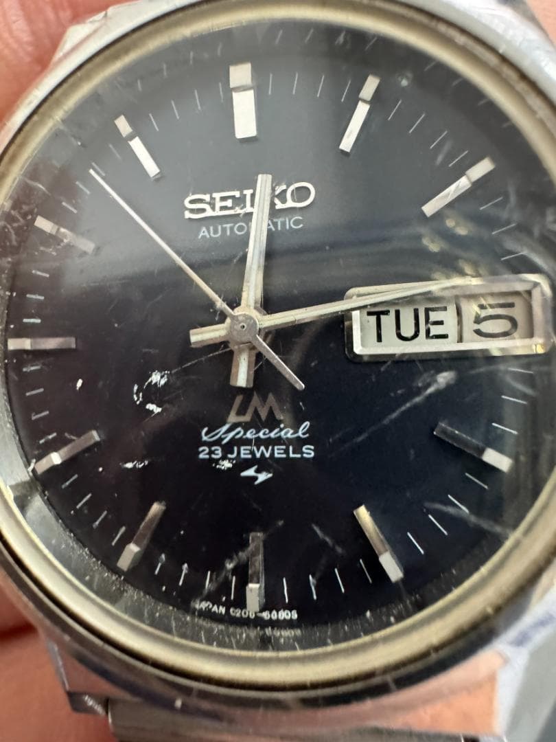 セイコー　52ロードマチック スペシャル　ネイビー　5206-6080