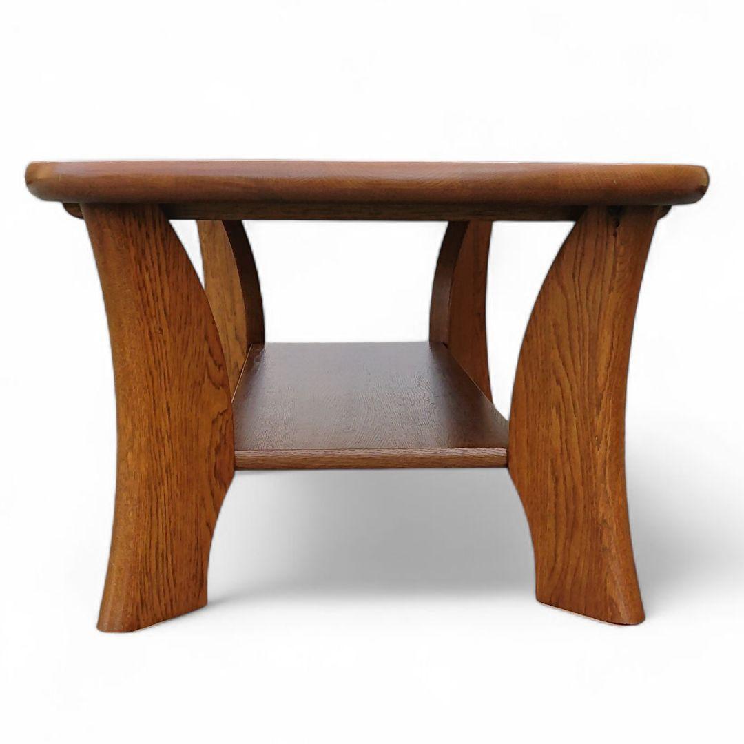 浜本工芸　ナラ無垢材 センターテーブル リビングテーブル W110cm