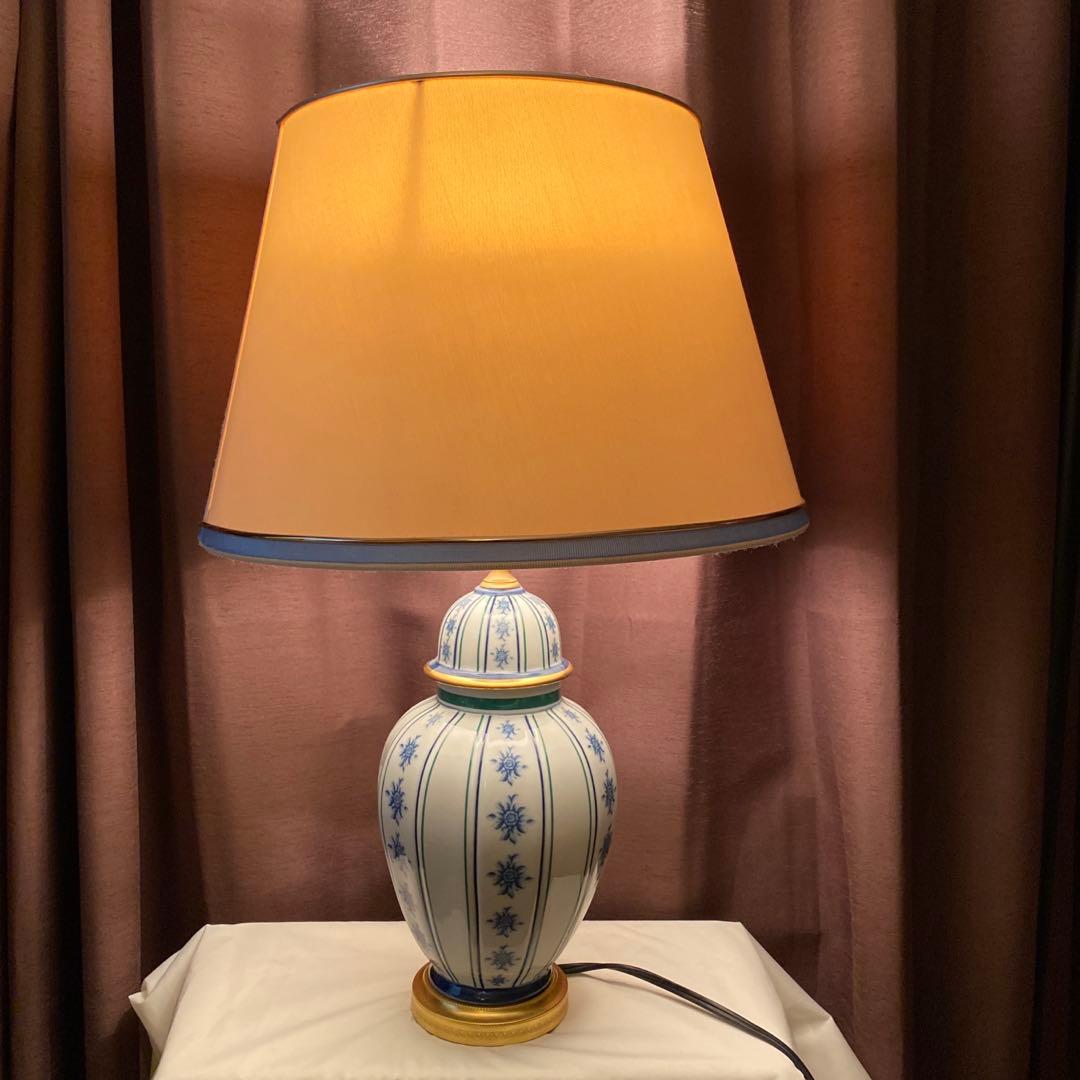 イタリア アンティーク 陶器 テーブルライト テーブルランプ スタンドライト