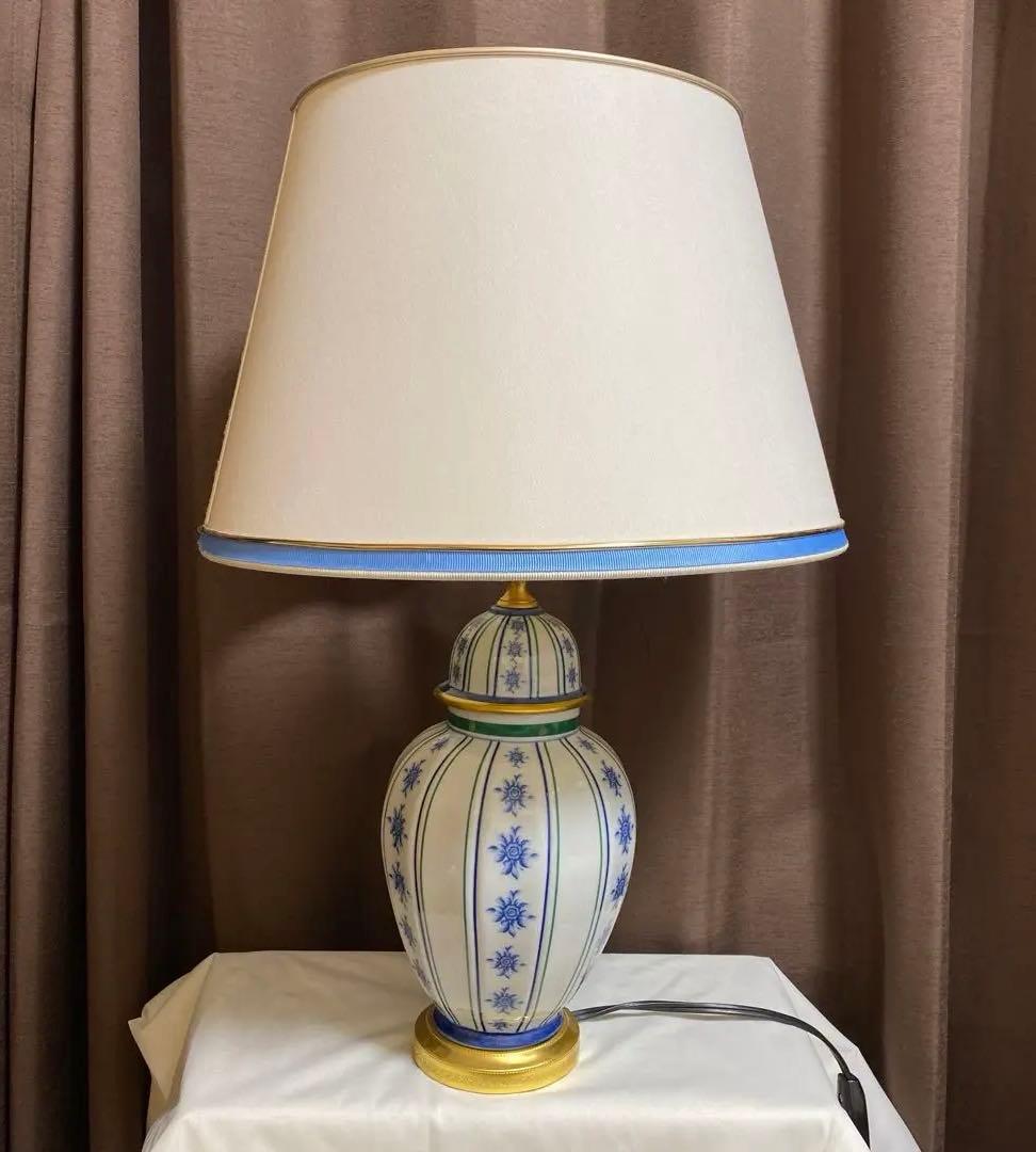 イタリア アンティーク 陶器 テーブルライト テーブルランプ スタンドライト