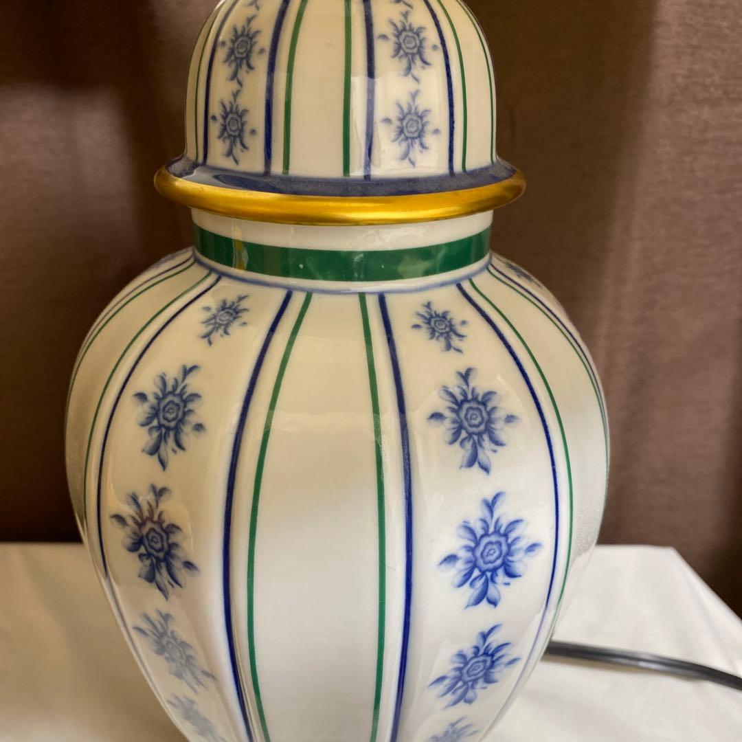 イタリア アンティーク 陶器 テーブルライト テーブルランプ スタンドライト