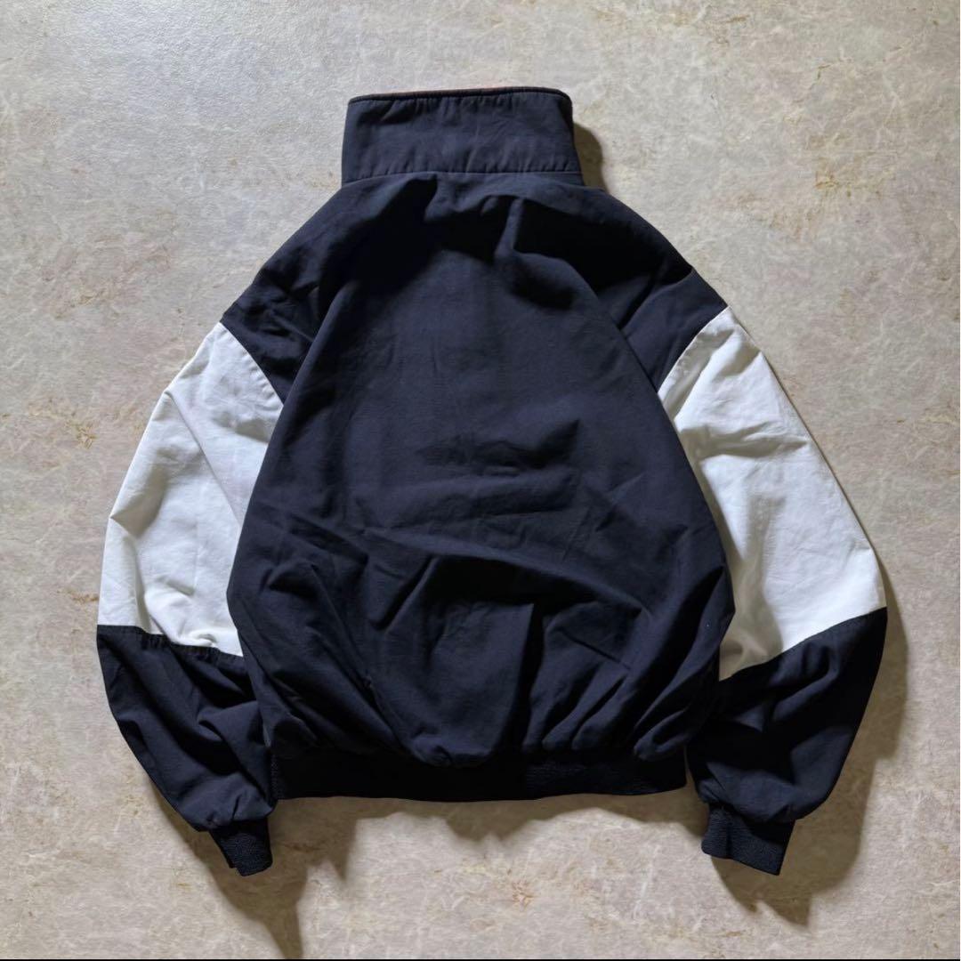 DunbrookeジップアップブルゾンUSA製古着ブラック短丈刺繍ロゴ80s美品