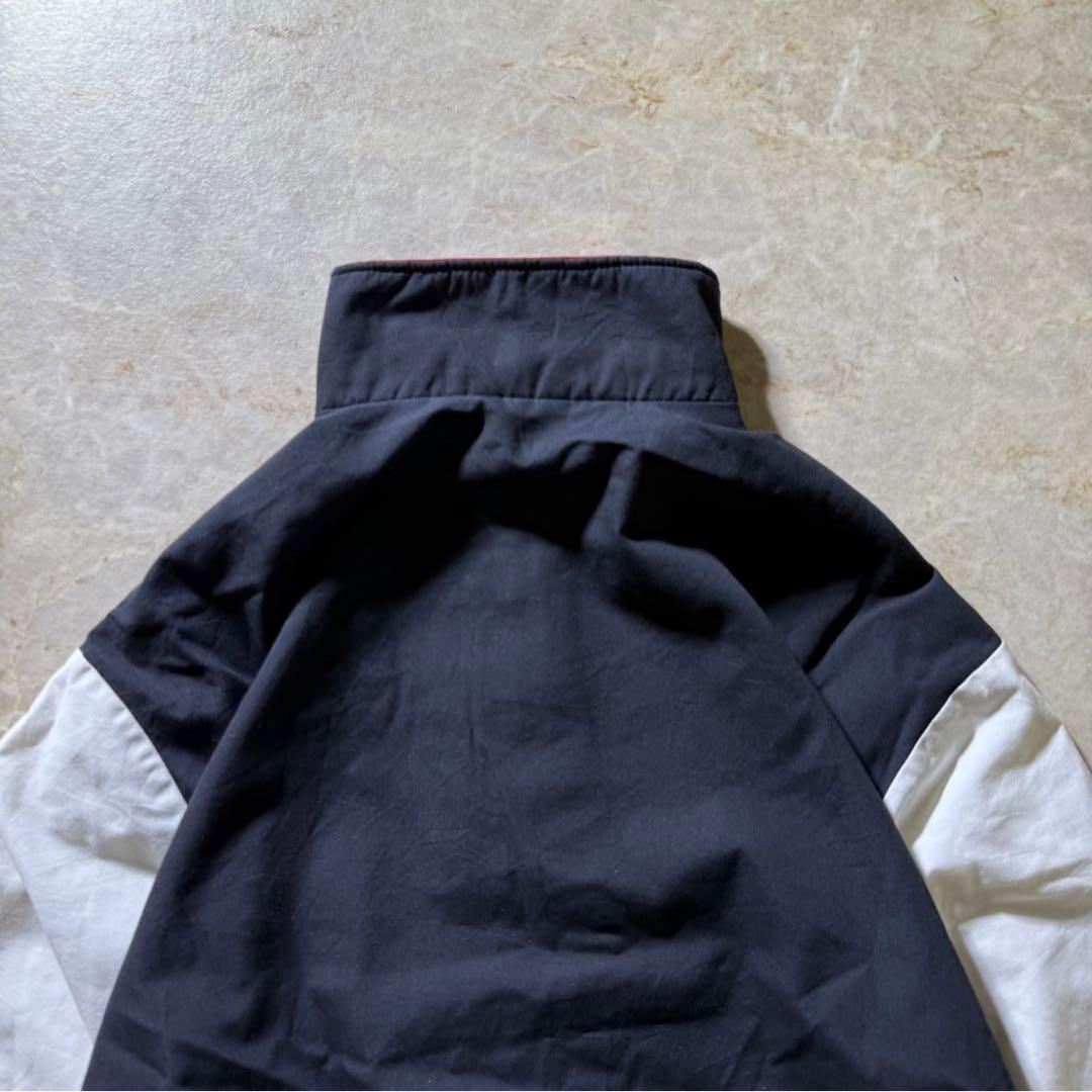 DunbrookeジップアップブルゾンUSA製古着ブラック短丈刺繍ロゴ80s美品