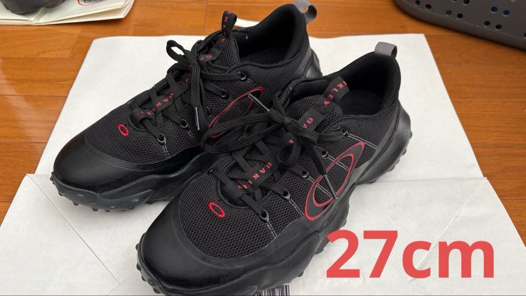 OAKLEY EDGE FLEX ブラック レッド 27.0cm