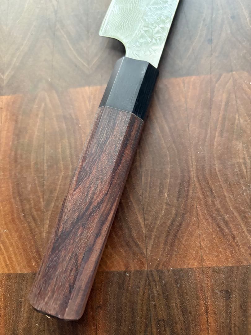 二唐刃物　SPG STRIX 切付　牛刀　200mm 包丁槌目　ダマスカス