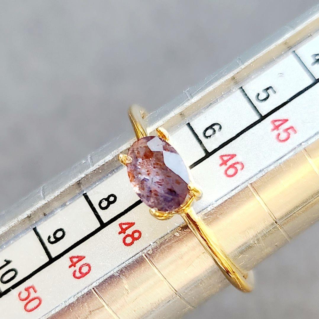 【再販】ブラッドショットアイオライトサンストーンのリング✩.*˚天然石