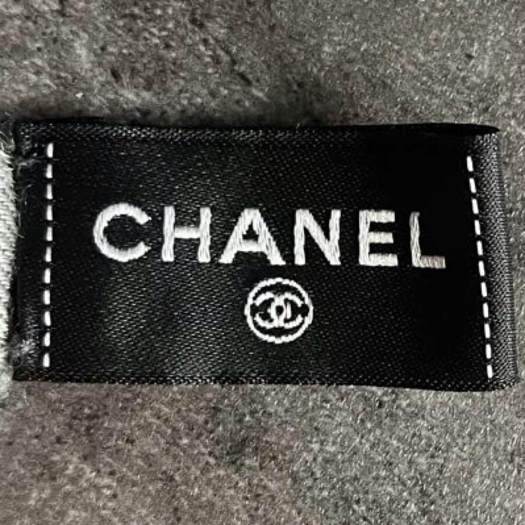 美品 CHANEL シャネル 大判 ストール マフラー ココマーク シルク 人気