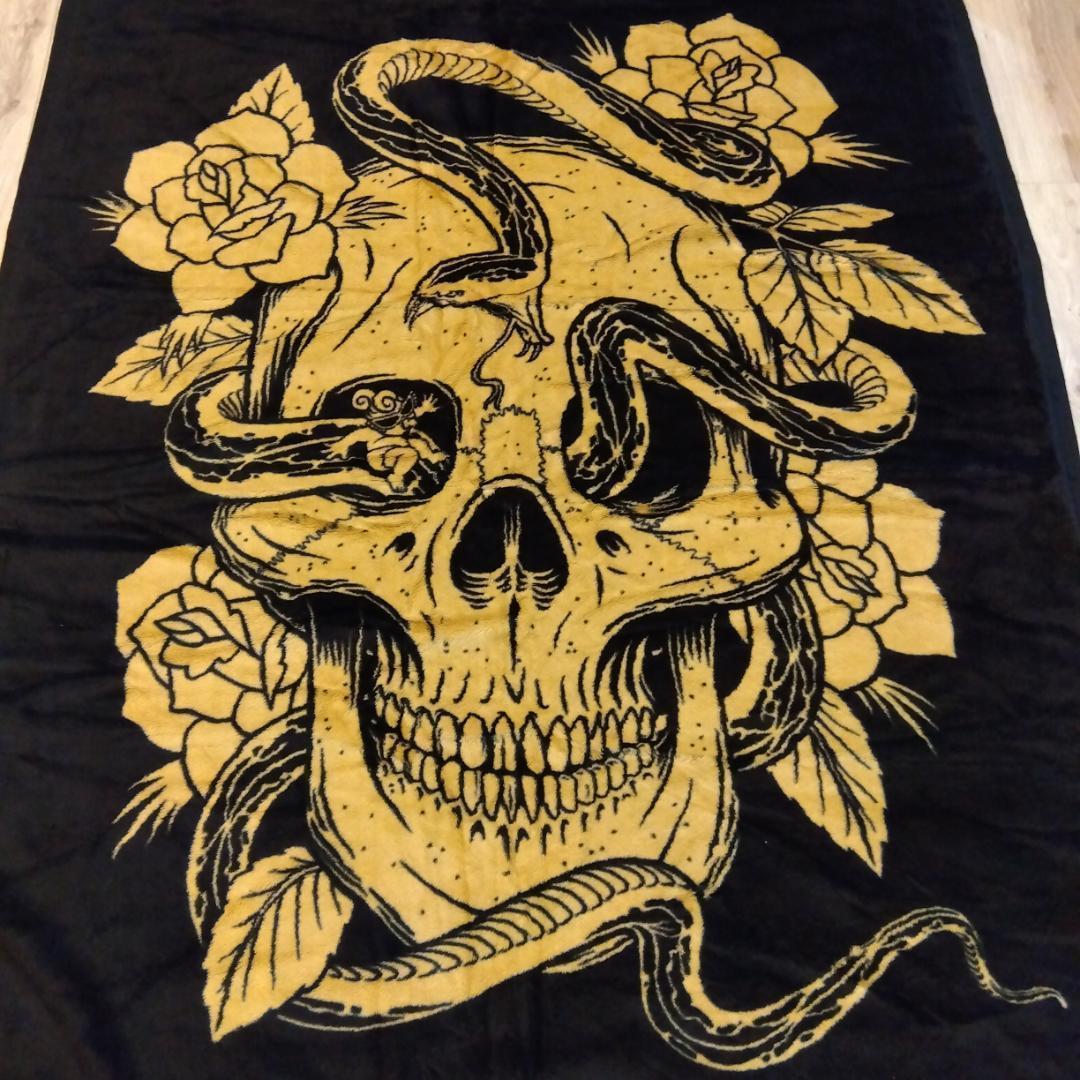 お値下げ♡　ヒステリックミニ　スカル　毛布138✕178　☆美品☆激レア♡希少！