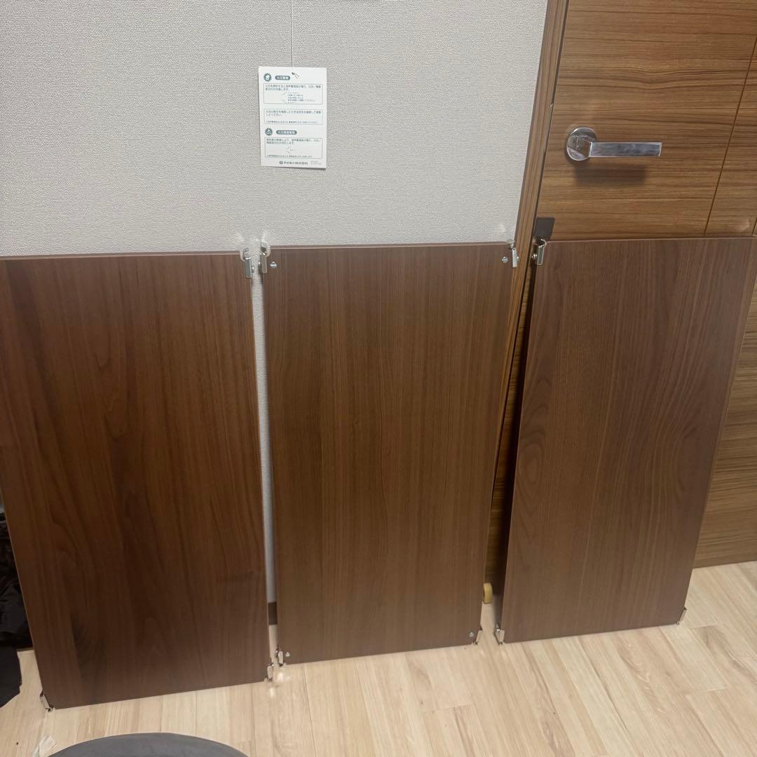 ステンレスユニットシェルフ　追加棚　ウォールナット材