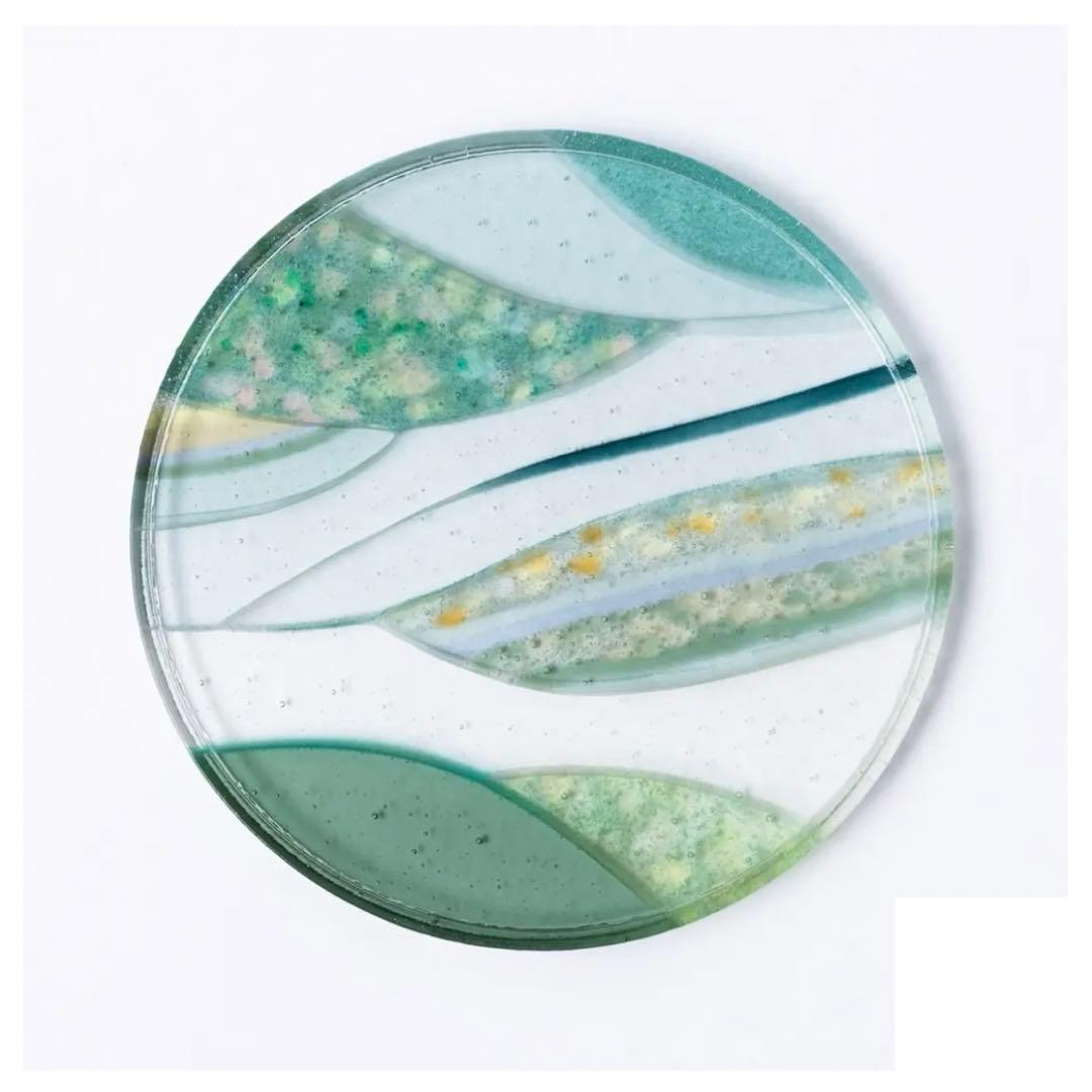 ② 沖田奈央　プレート　皿　食器　ガラス