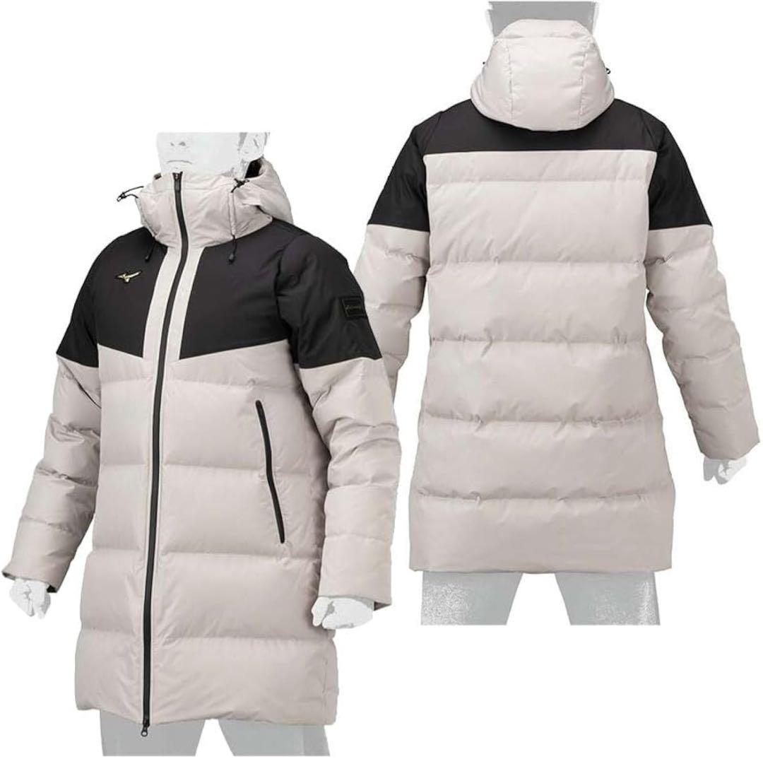 近現行モデル　24AW MIZUNO PRO ダウンコート　Ｌ　ブレスサーモ