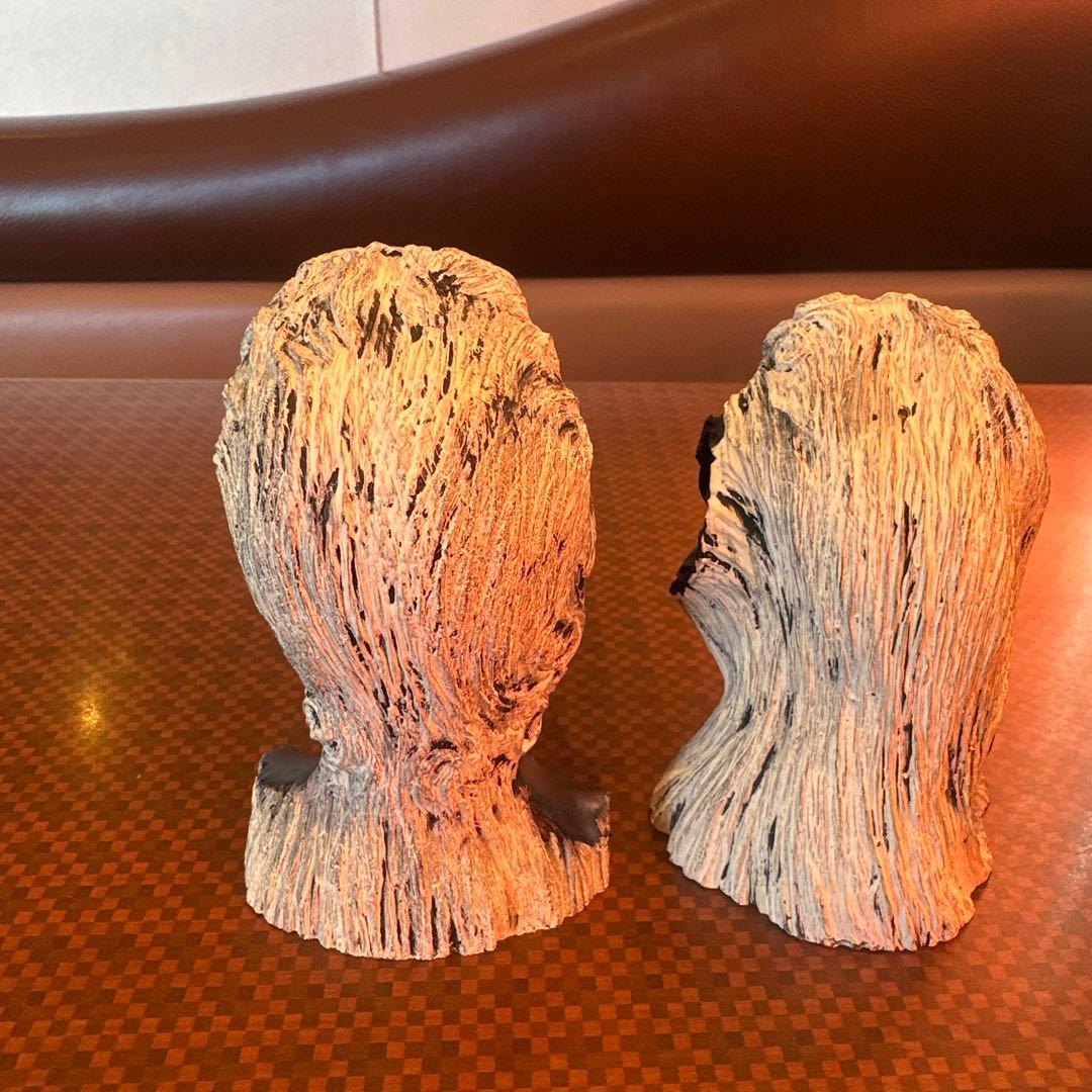 60's Hawaii フランクシャーマン 黒珊瑚 ヘッドバスト ペアセット