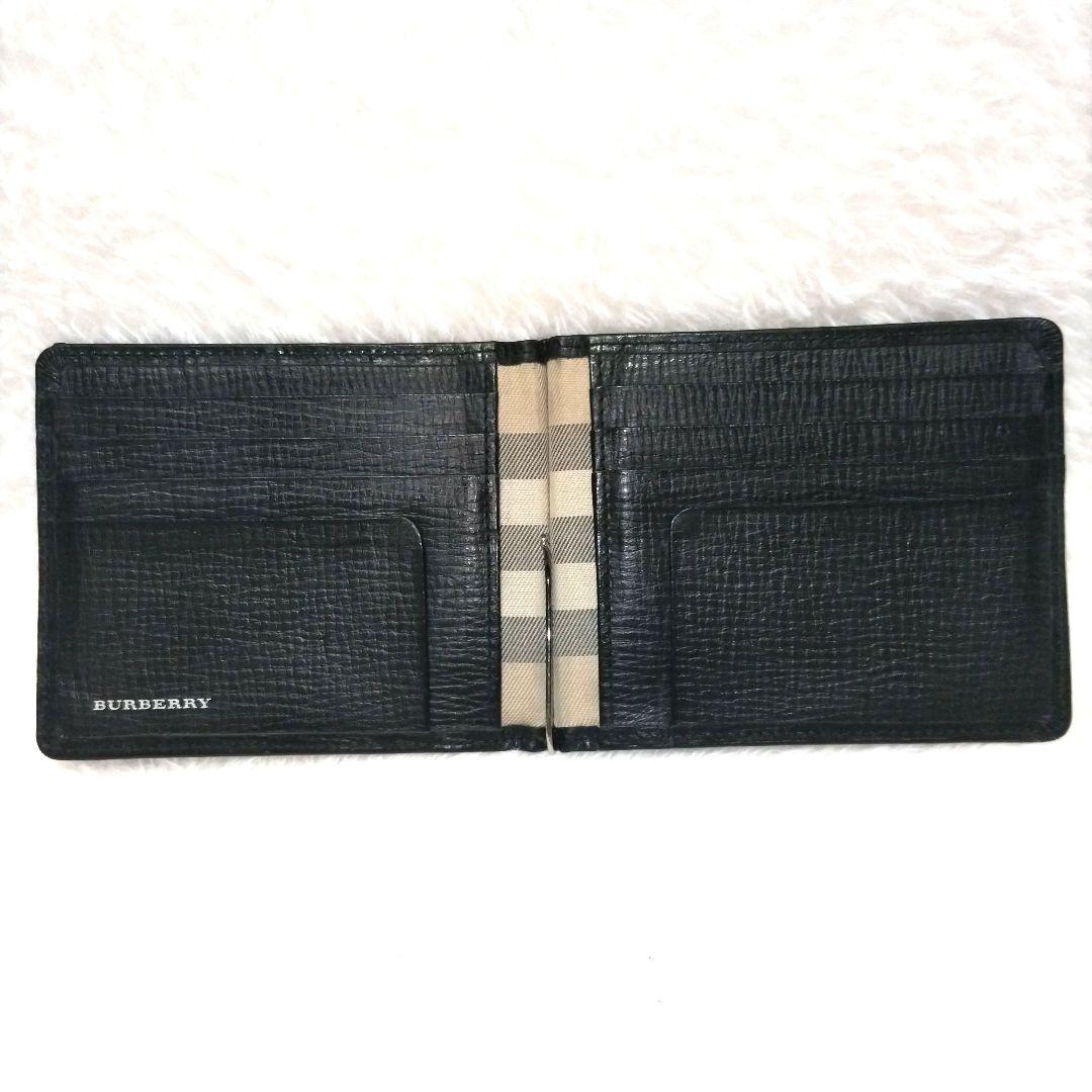 【レア】BURBERRY ノバチェック エンボス マネークリップ 二つ折り財布