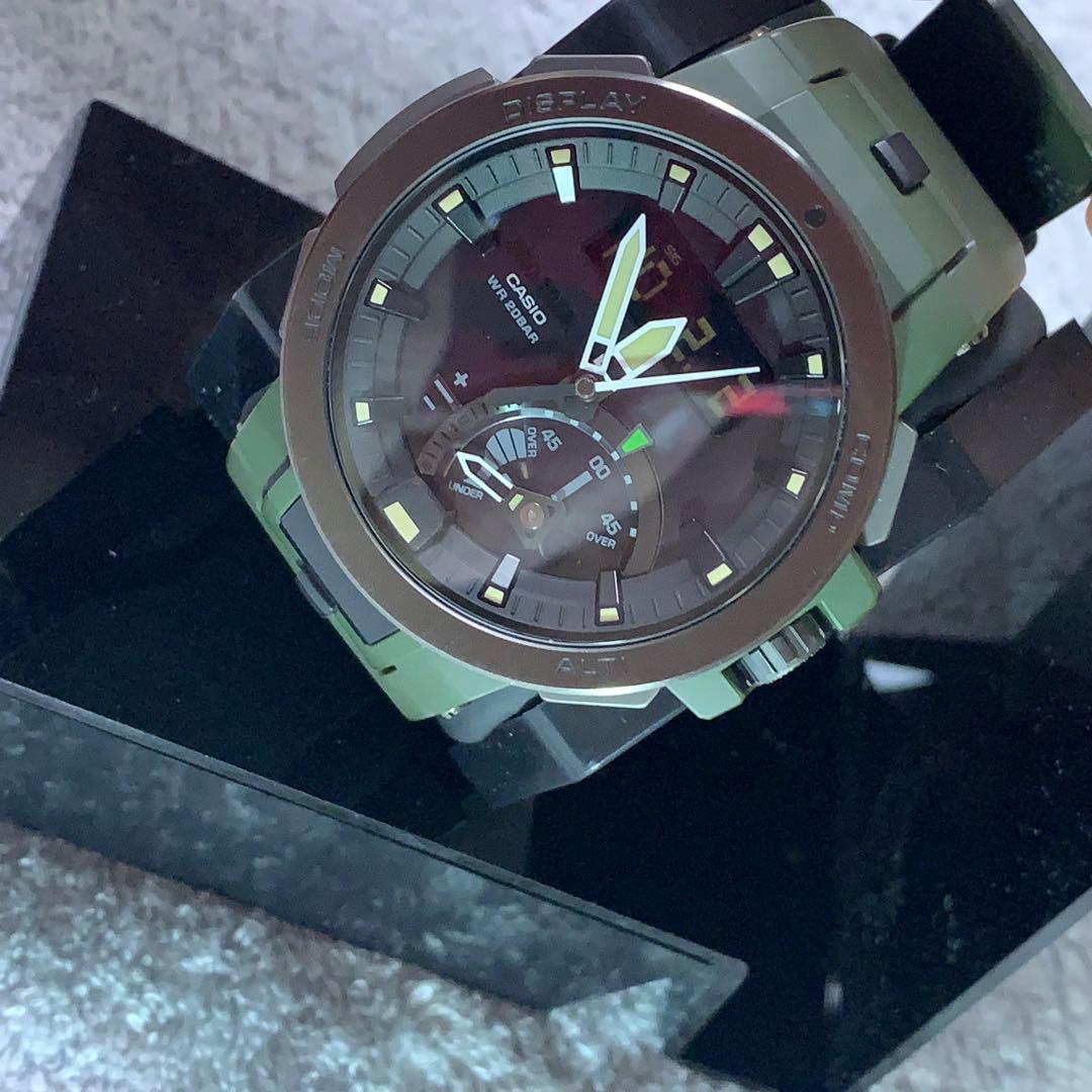 時計 CASIO PROTREK PWR-7000 Military Green