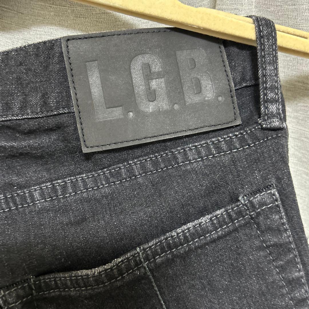 LGB レザー使用ダメージデニム サイズ26