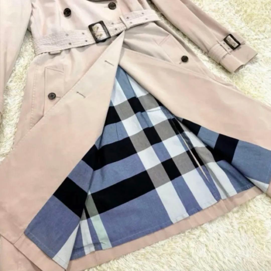 バーバリーロンドンイングランド　トレンチコート　メガチェック　ノバチェック