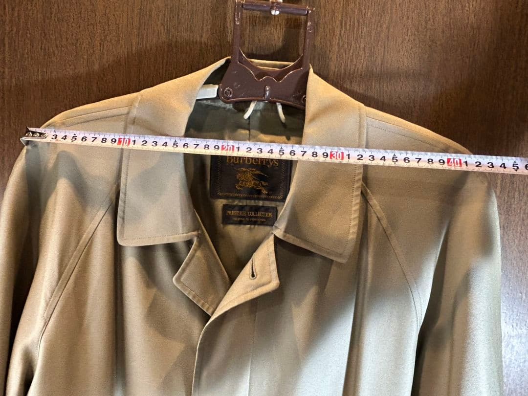 Burberrysメンズステンカラーコート　裏地無地