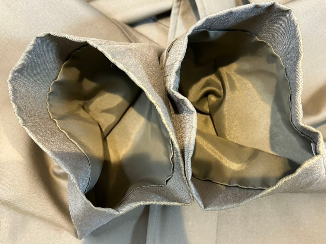 Burberrysメンズステンカラーコート　裏地無地