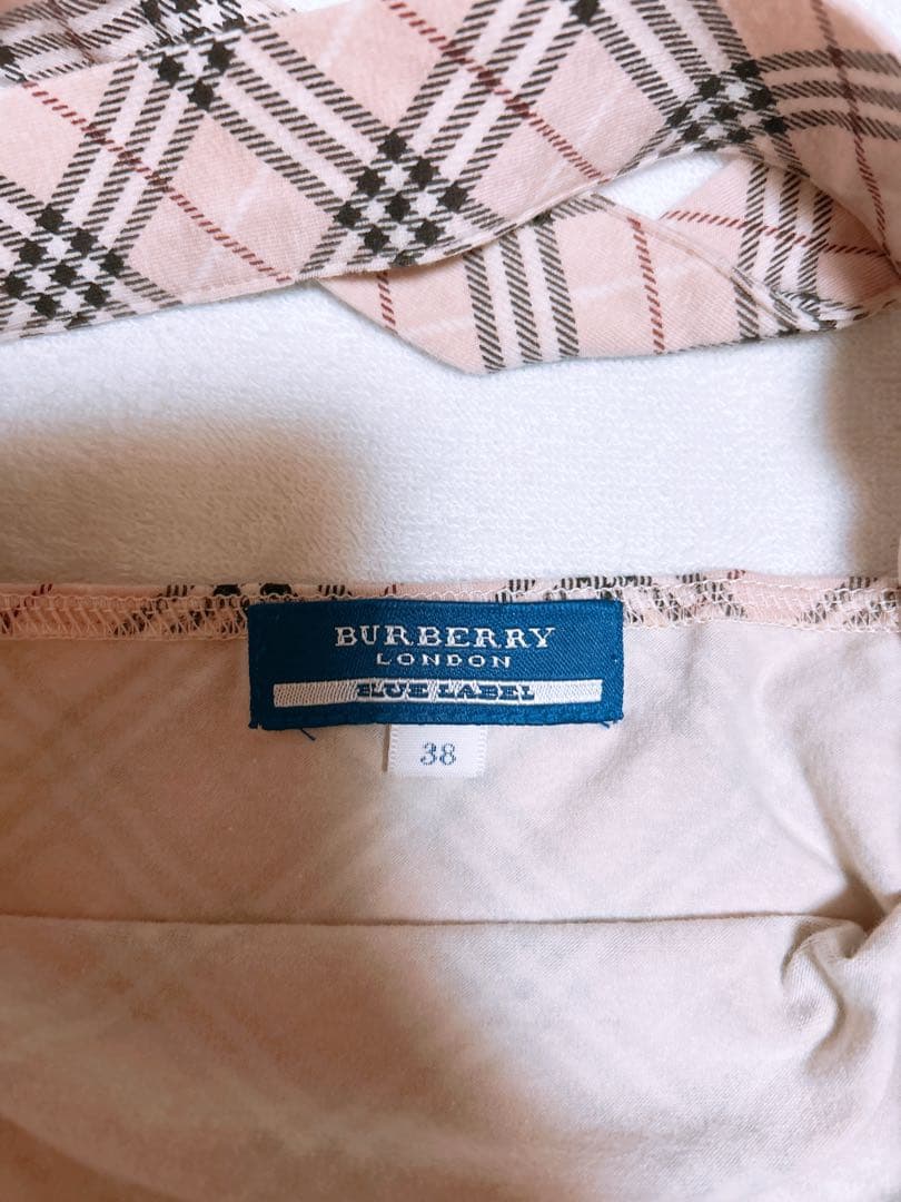 BURBERRY Blue Label チェック柄キャミソール 38