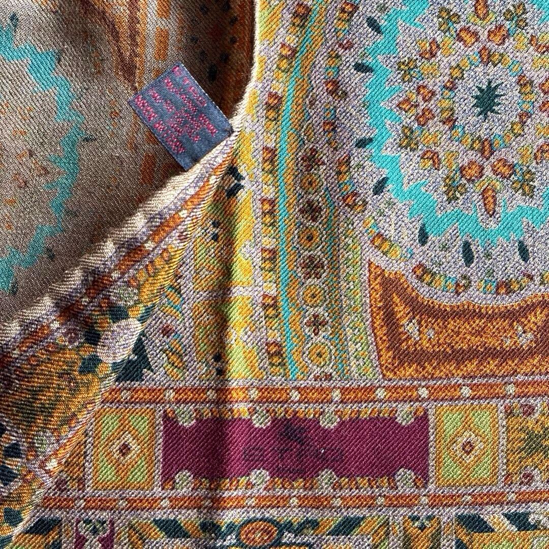 エトロ大判ストール/ショール　極美品　タグ付き　イタリア製　希少