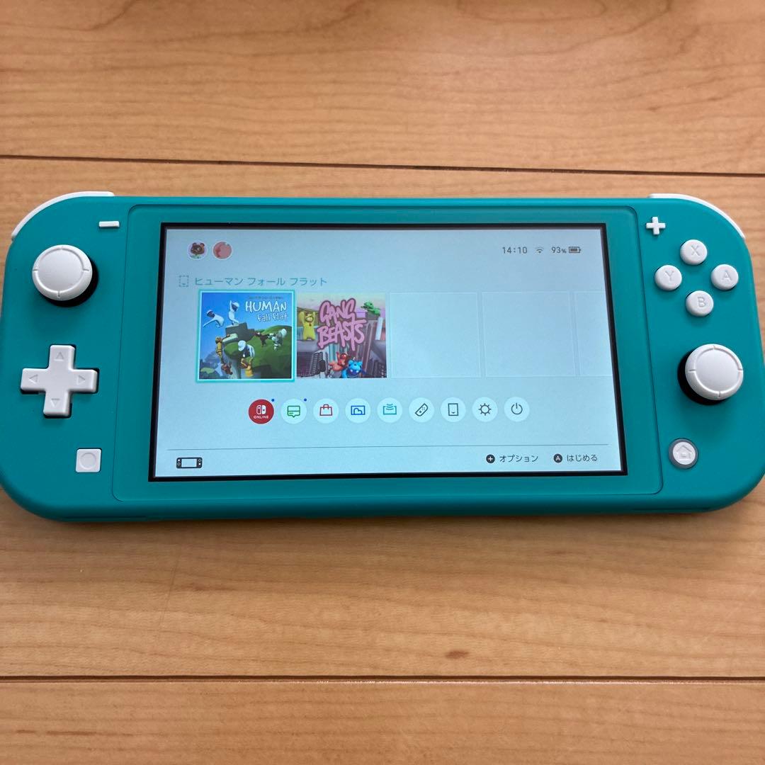 Nintendo Switch Lite ターコイズ 本体/充電器、箱、ケース