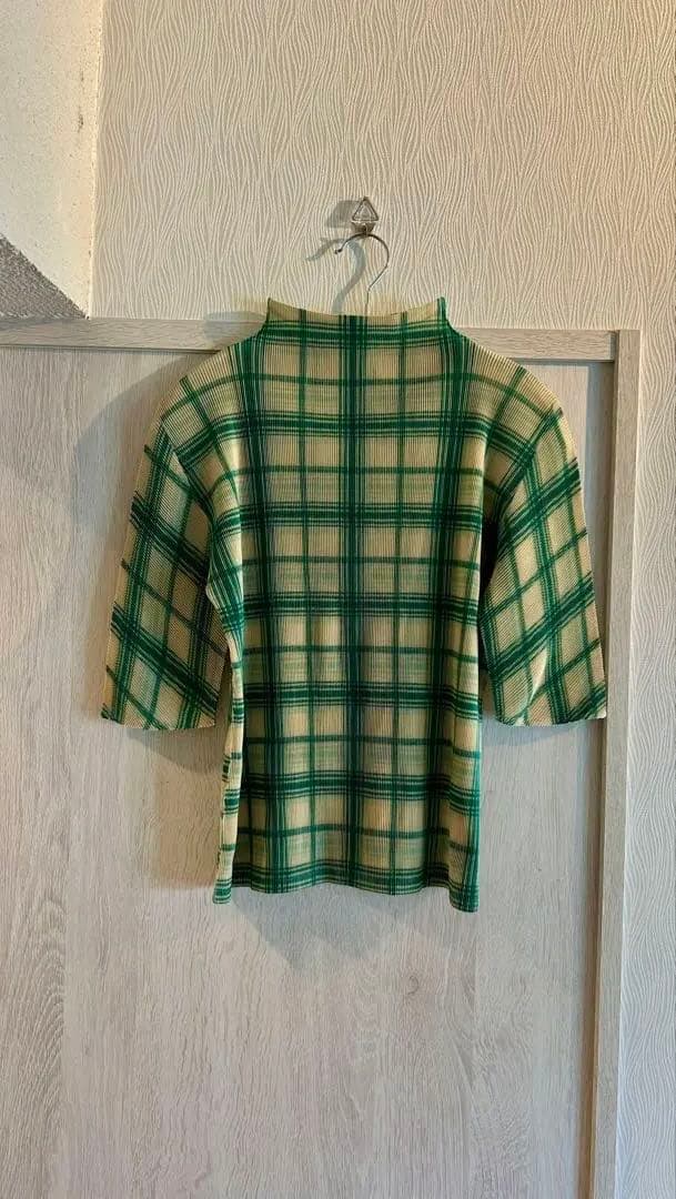 ねこ背さま専用　プリーツプリーズpleats pleaseチェック柄ハイネック