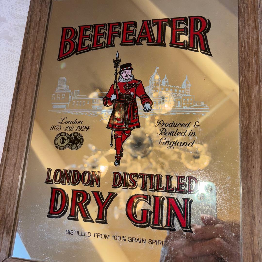 Beefeater ミラー ロンドン風景のパブミラー