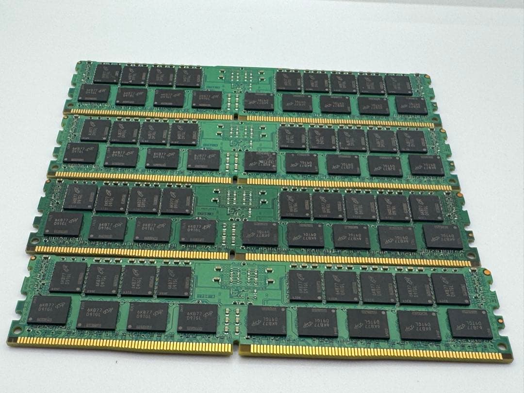 ⑦Crucial 16GB DDR4-2133P RDIMM 4枚セット