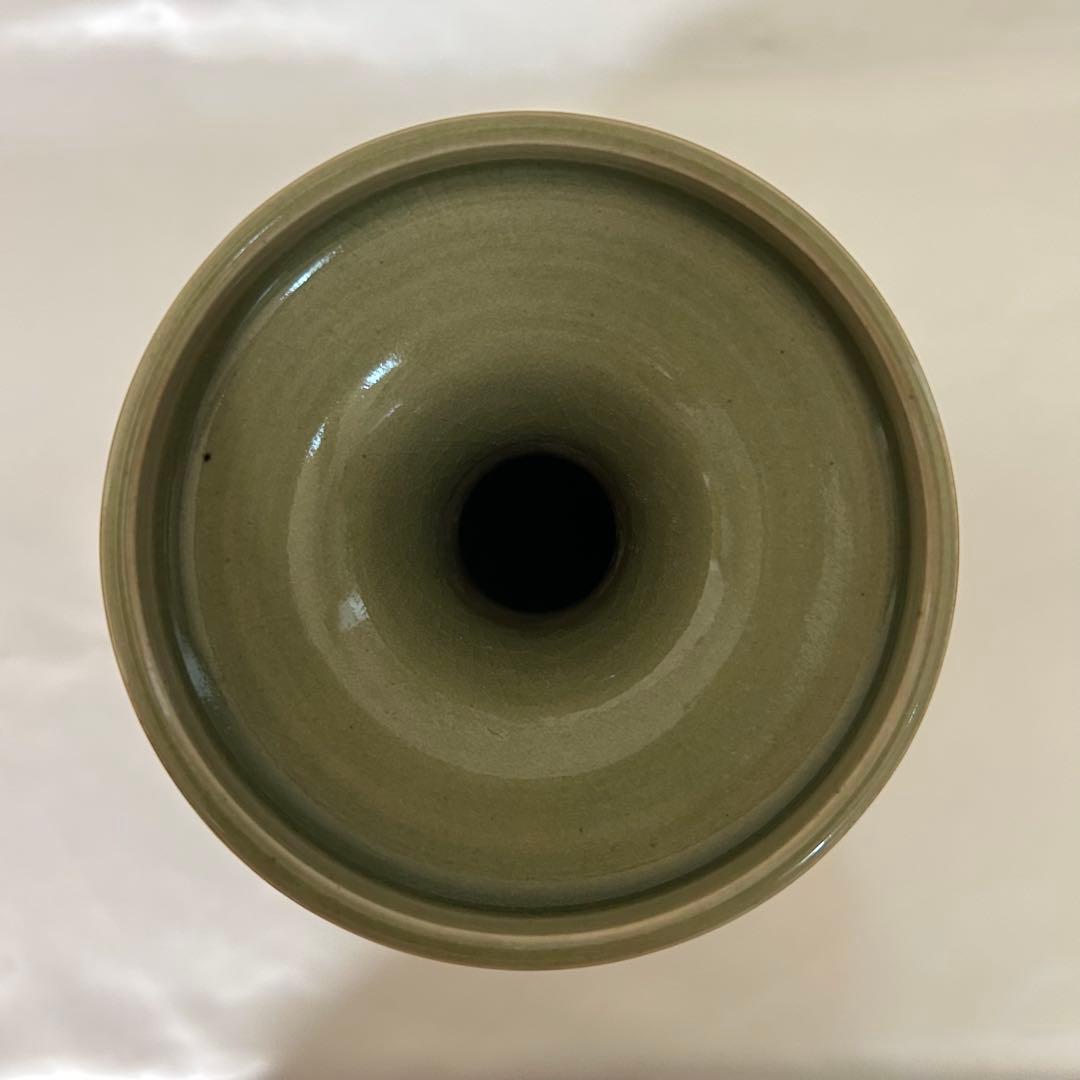 中国陶器 花瓶 壺 華台付き