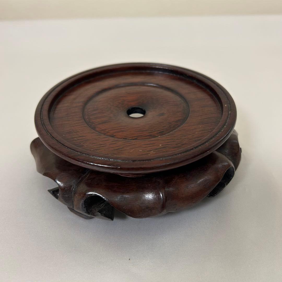 中国陶器 花瓶 壺 華台付き