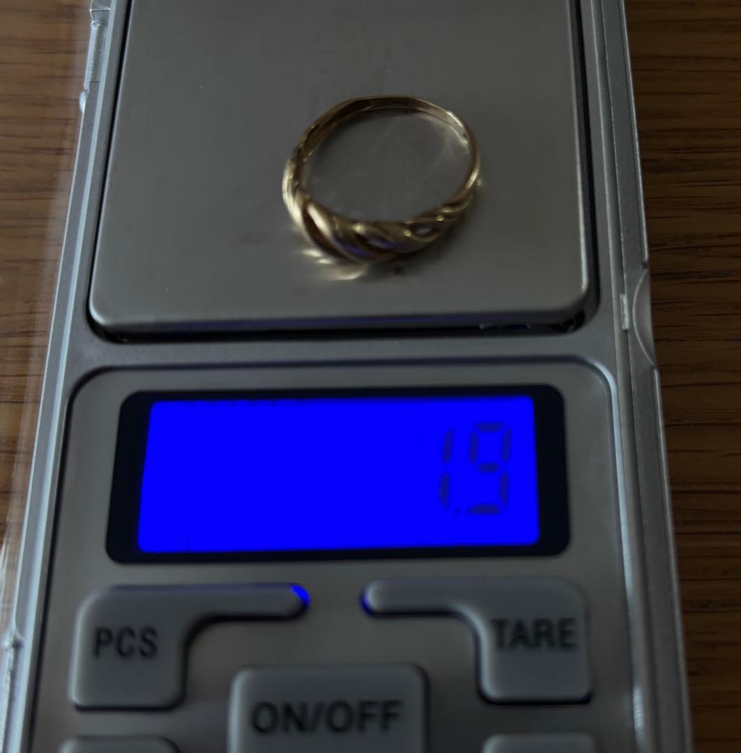 18金 指輪 リング 約1.9g 13号