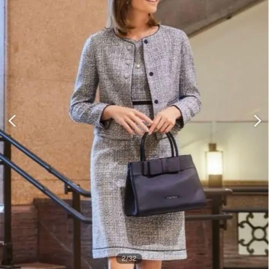 【クリーニング済み】TOCCA PRIMAVERA ドレス＆ジャケットセット